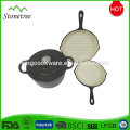 Die-casting Iron Cookware Frying Grill Pan Set